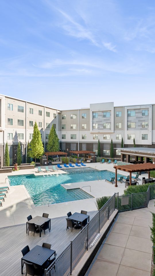 a large building with a lot of windows